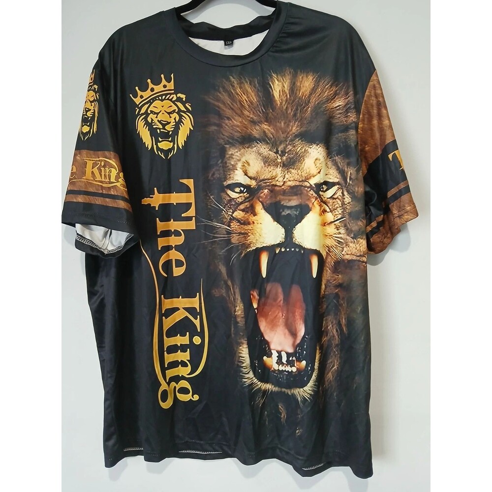 The King. Fierce Lion King. All Over 2 Sided Print. Men Size Extra Large.